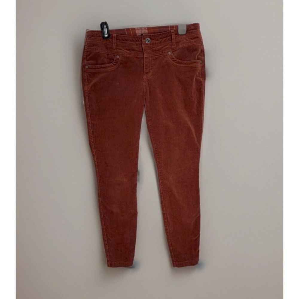 KUHL Corduroy Pants Womens Sz 10 Straight Fit Tapered Rust Orange